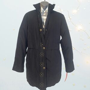 Utex Design Black Quilted Women's Coat in size M